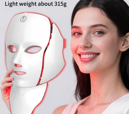 LED Red-Light Therapy Facial Mask Device