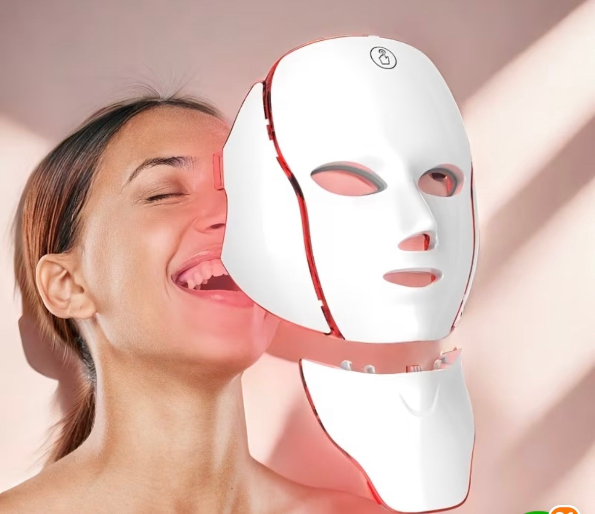 LED Red-Light Therapy Facial Mask Device