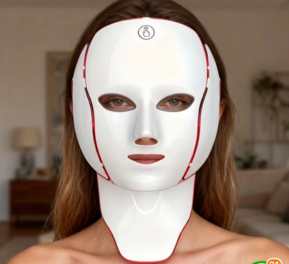 LED Red-Light Therapy Facial Mask Device