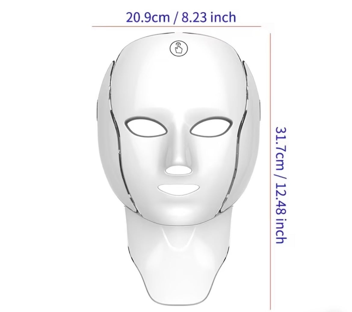 LED Red-Light Therapy Facial Mask Device